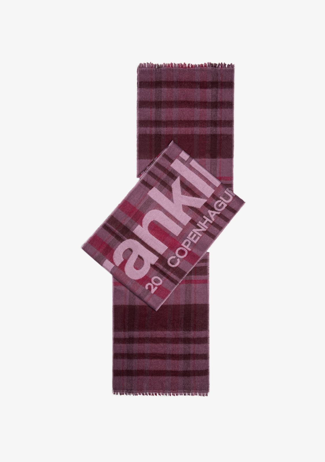 Nordic Tartan Wine Scarf