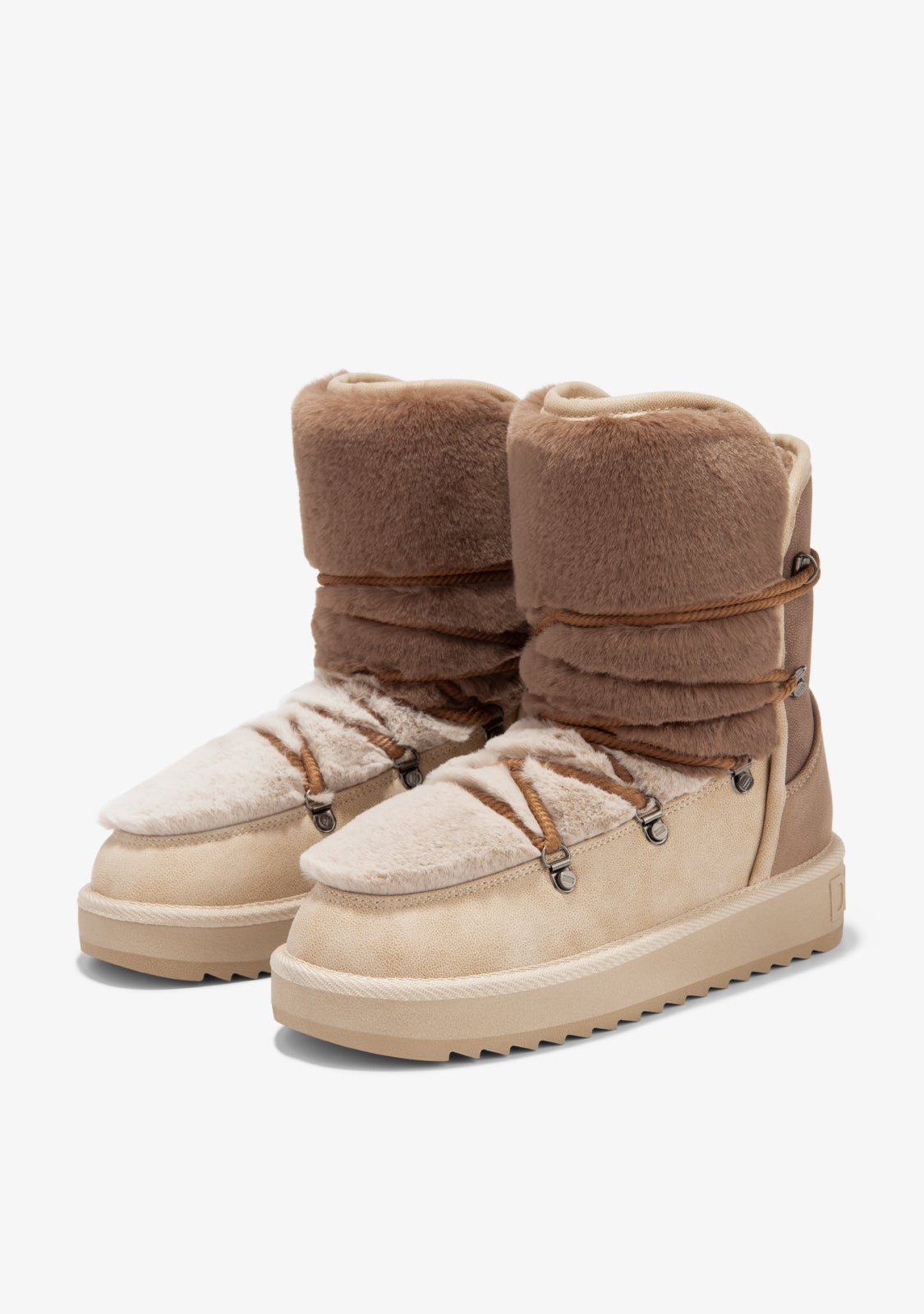 D FRANKLIN ZAPATOS / BOOTS / NORDIC Nordic Trk Fur Gradient Taupe