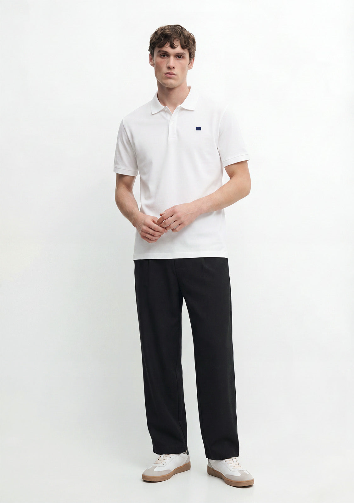 Basic Polo Shirt White / Navy