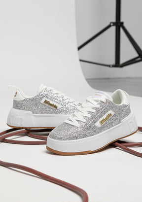 Low Court Glitter Silver